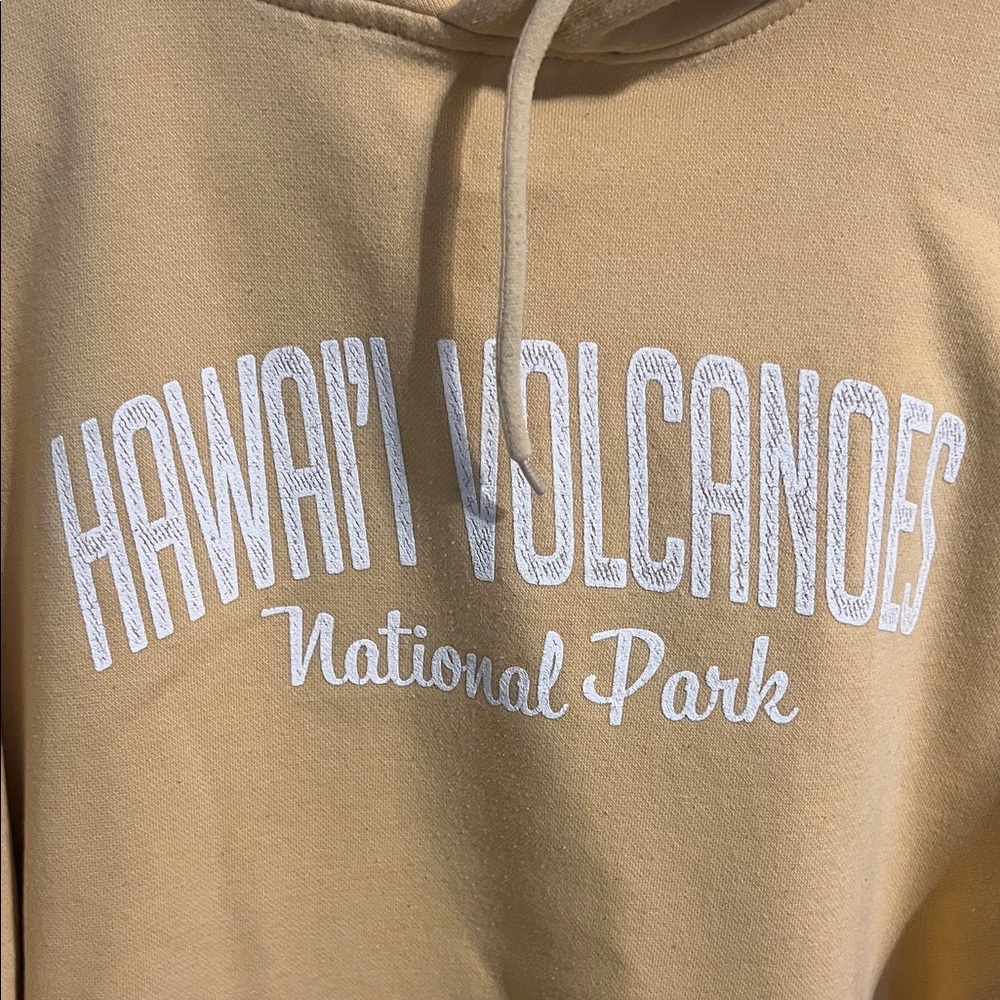 Hawaii Volcanoes National Park Mustard Hoodie - Picture 2 of 6